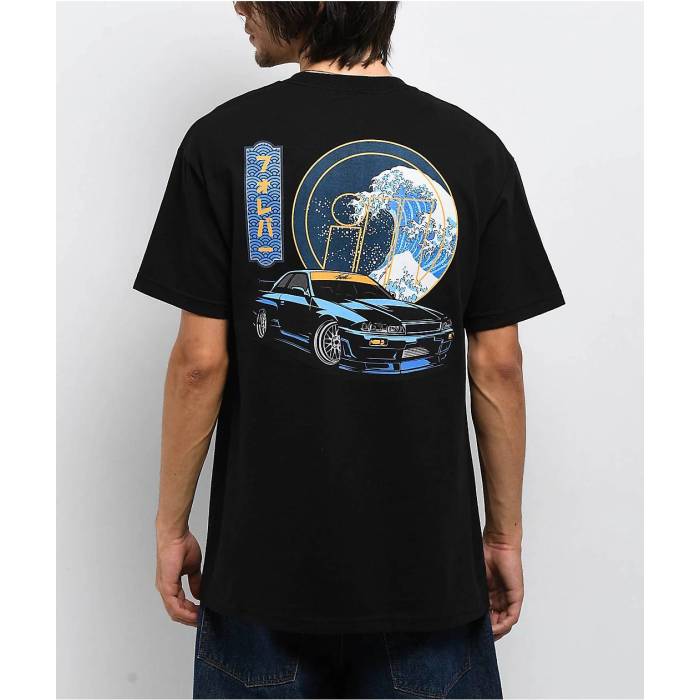【★百貨店SALE★6/11真夜中2時迄】Illest 【 Ill Wave Black T-Shirt Men\u0027s Black 】 Wave ウェーブ・ウェイブ 黒いこと 黒いこと ティーシャツ メンズ 黒いこと 黒いこと