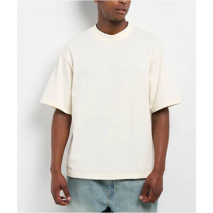 Shaka Wear 【 Max Heavyweight Off White Crop T-Shirt Men\u0027s Natural 】 マックス 白いこと 白いこと Crop クロップ プルオーバー メンズ 自然的