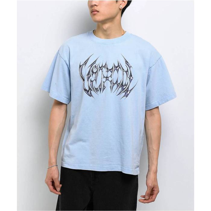 Vitriol 【 Rebuff Blue Wash T-Shirt Men\u0027s Blue 】 青み 青色 プルオーバー メンズ 青み 青色