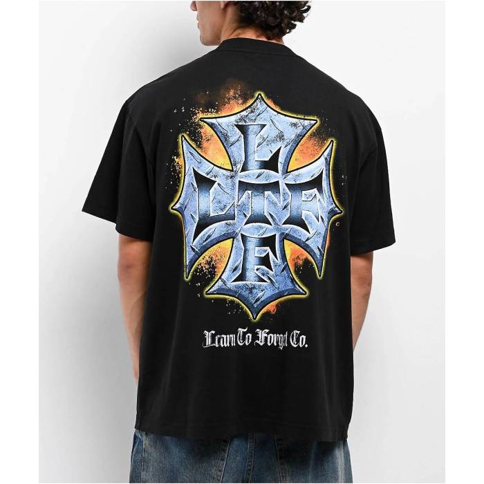 Ltf 【 Learn To Forget Outlaw Black T-Shirt Men\u0027s Black 】 黒いこと 黒いこと プルオーバー メンズ 黒いこと 黒いこと