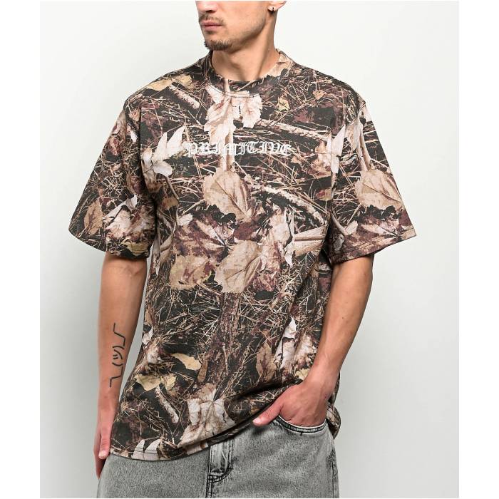 プリミティブ Primitive 【 Shaw Camo Heavyweight T-Shirt Men's Multicolor 】 カモ柄 Tシャツ メンズ
