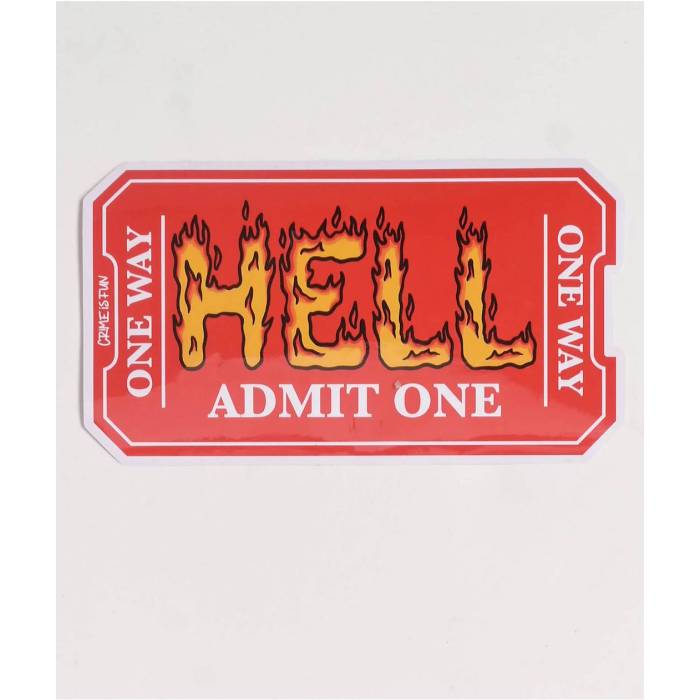 【★百貨店SALE★6/11真夜中2時迄】Crime Is Fun 【 One Way Ticket Sticker Men\u0027s Multicolor 】 メンズ