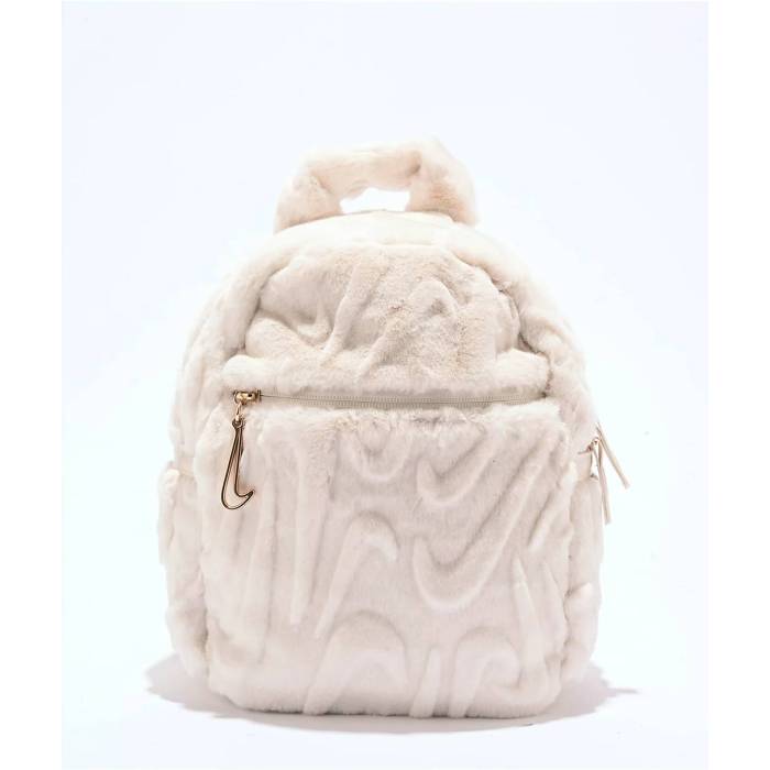 ナイキ Nike 【 Sportswear Futura Faux Fur White Mini Backpack Women White 】 白色 ホワイト バックパック バッグ リュックサック レディース 白色 ホワイト