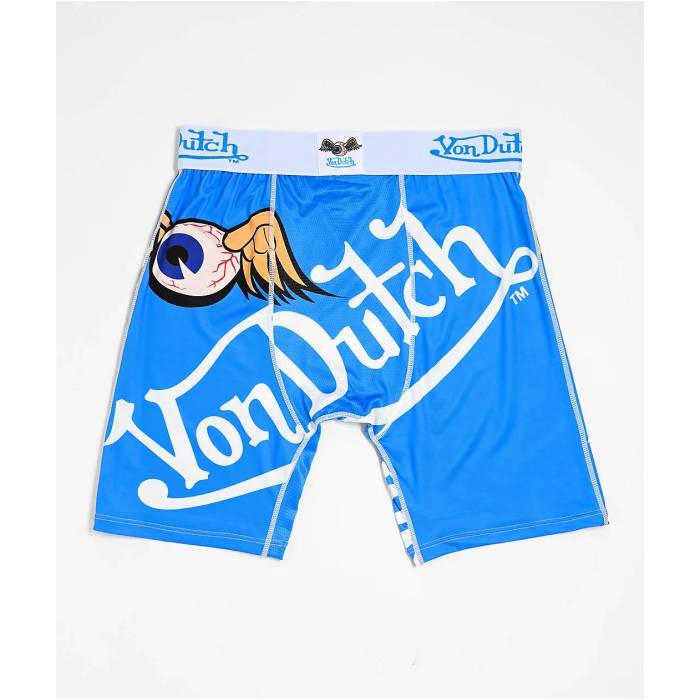フォンダッチ Von Dutch 【 Blue Eye Boxer Briefs Men's Blue 】 青色 ブルー メンズ 青色 ブルー｜スニケス
