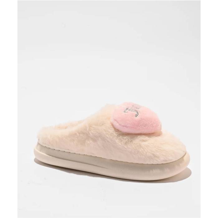 【★百貨店SALE★6/11真夜中2時迄】ジューシークチュール Juicy Couture 【 Contenta Ivory \u0026 Blush Slippers Women\u0027s White 】 象牙色 家庭用スリッパ レディース 白いこと 白いこと