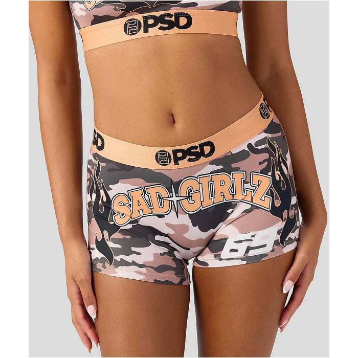 ピーエスディーアンダーウェア Psd Underwear 【 Psd X $Ad Girlz By Junior H Camo Boyshort Underwear Women's Multicolor 】 カモ柄 アンダーウェア 下着 レディース