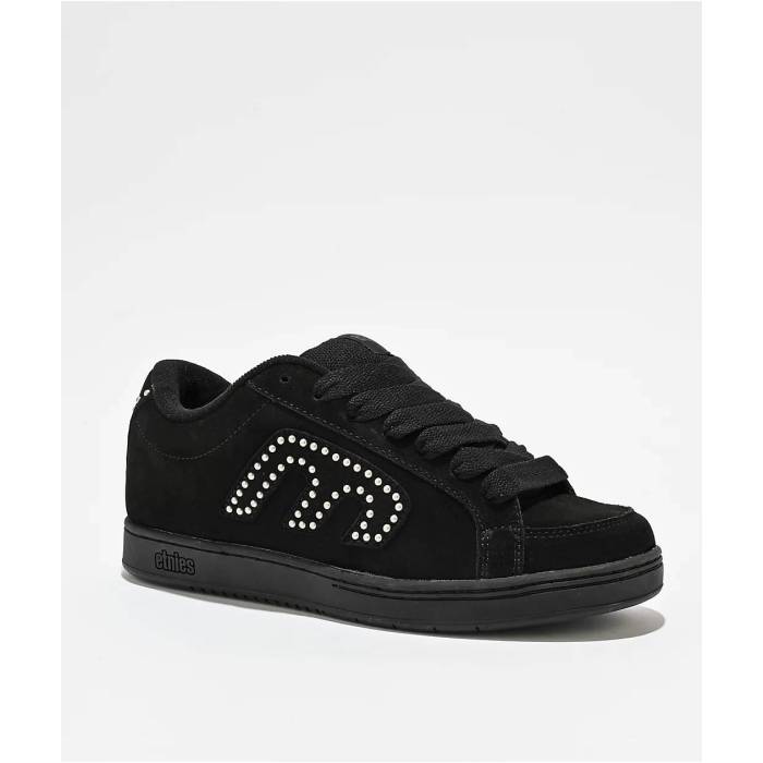 エトニーズ Etnies 【 Kingpin Studded Black Skate Shoes Men\u0027s Black 】 黒いこと 黒いこと Skate 滑る シューズ 運動すること靴 メンズ 黒いこと 黒いこと
