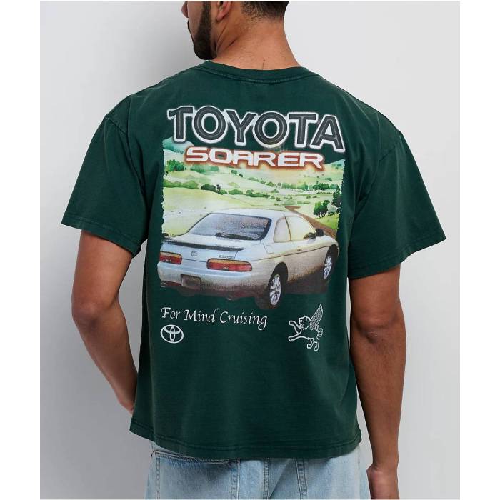 Toyota 【 Soarer Vintage Green T-Shirt Men's Green 】 vintage ビンテージ・ヴィンテージ green 緑・グリーン Tシャツ メンズ green 緑・グリーン|スニケス