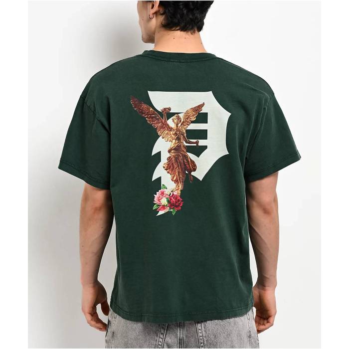 【★百貨店SALE★6/11真夜中2時迄】大時代 Primitive 【 Victory Green T-Shirt Men\u0027s Green 】 Victory 制覇 green 緑・緑であること ティーシャツ メンズ green 緑・緑であること