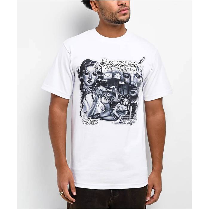 Hey Ruca 【 For Your Eyes Only White T-Shirt Men's White 】 白色 ホワイト Tシャツ メンズ 白色 ホワイト