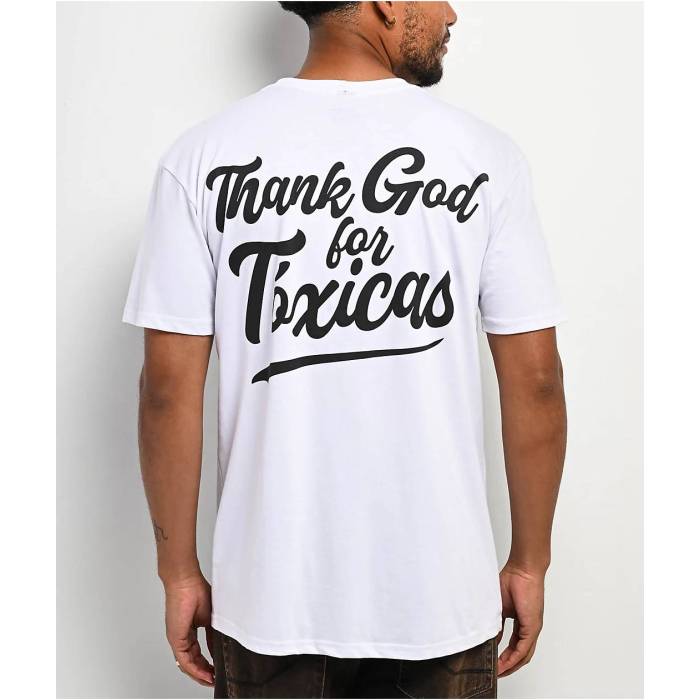 Chicos Toxicos 【 Thank God White T-Shirt Men's White 】 白色 ホワイト Tシャツ メンズ 白色 ホワイト