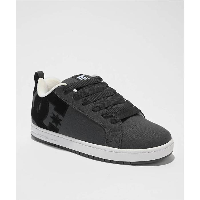 ディーシー Dc 【 Court Graffik Grey Black & White Skate Shoes Men's Grey 】 コート 灰色 グレー 黒色 ブラック 白色 ホワイト Skate スケート シューズ 運動靴 メンズ 灰色 グレー｜スニケス
