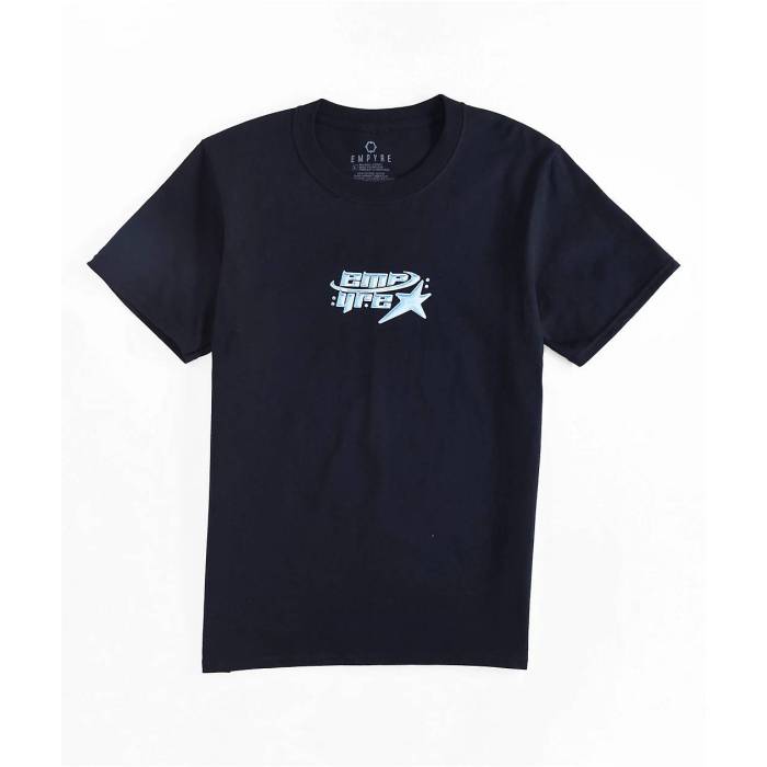 【★百貨店SALE★6/11真夜中2時迄】帝国 Empyre 【 Kids Y2K Star Black T-Shirt Kids\u0027 Black 】 黒いこと 黒いこと ティーシャツ 黒いこと 黒いこと