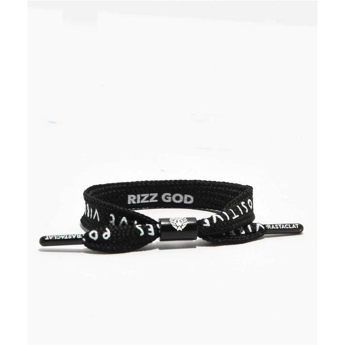 【★百貨店SALE★6/11十二時2時迄】ラスタクラット Rastaclat 【 Rizz God Black Shoelace Bracelet Men\u0027s Black 】 黒いこと 黒いこと 腕輪 メンズ 黒いこと 黒いこと