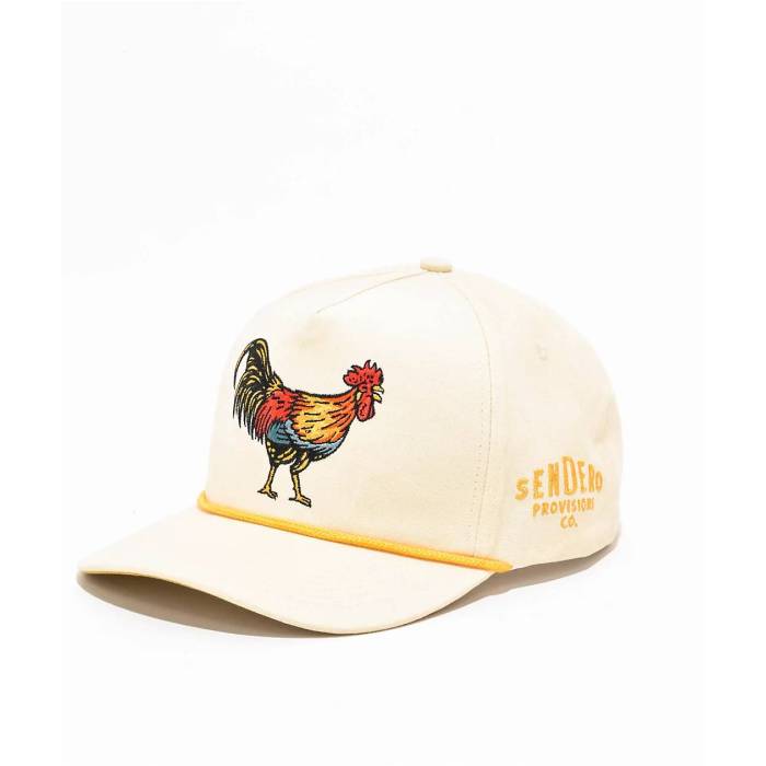 【★百貨店SALE★6/11真夜中2時迄】Sendero Provisions 【 Sendero Yardbird Cream Snapback Hat Men\u0027s White 】 皮膚軟化剤 Snapback スナップバック 御徒面子 メンズ 白いこと 白いこと