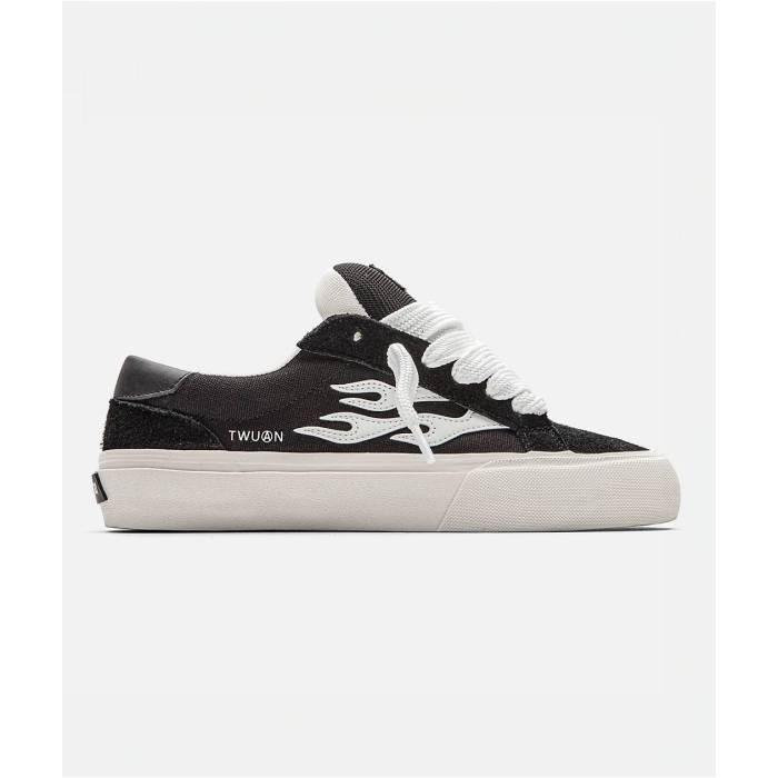 【★百貨店SALE★6/11真夜中2時迄】Straye 【 Dixon Logan Puff Black \u0026 White Skate Shoes Men\u0027s Black 】 ディクソン 黒いこと 黒いこと 白いこと 白いこと Skate 滑る シューズ 運動すること靴 メンズ 黒いこと 黒いこと
