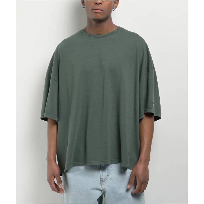 チャンピオン Champion 【 Riggins Drop Shoulder Dark Green Wash T-Shirt Men's Green 】 green 緑・グリーン Tシャツ メンズ green 緑・グリーン