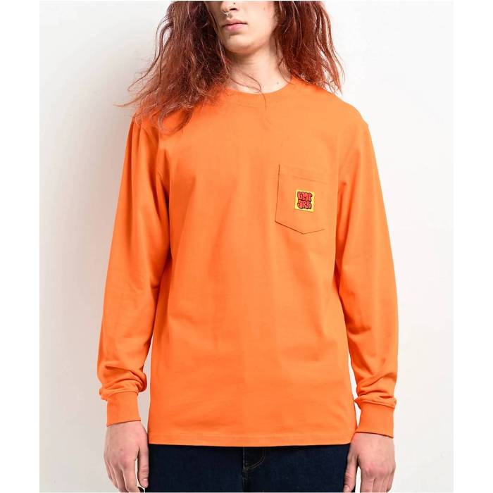 エンパイア Empyre 【 Hammer Time Golden Poppy Long Sleeve Pocket T-Shirt Men Orange 】 タイム Sleeve スリーブ Tシャツ メンズ orange 橙・オレンジ