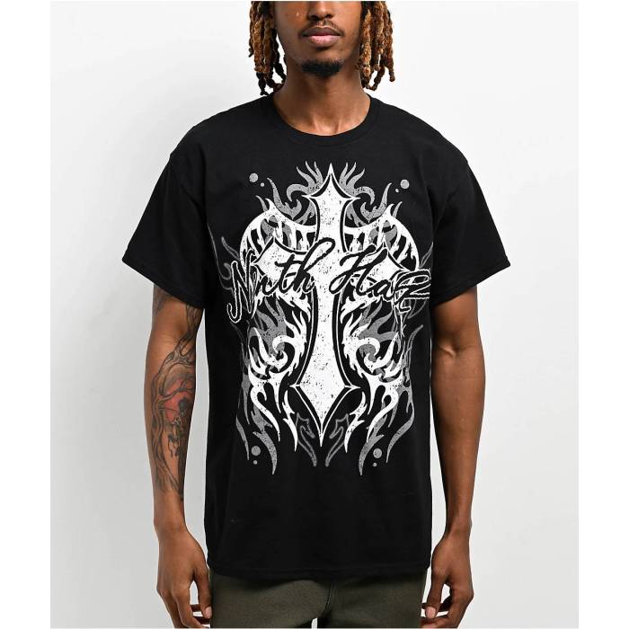 Ninth Hall 【 Bless Up Black T-Shirt Men\u0027s Black 】 黒いこと 黒いこと プルオーバー メンズ 黒いこと 黒いこと