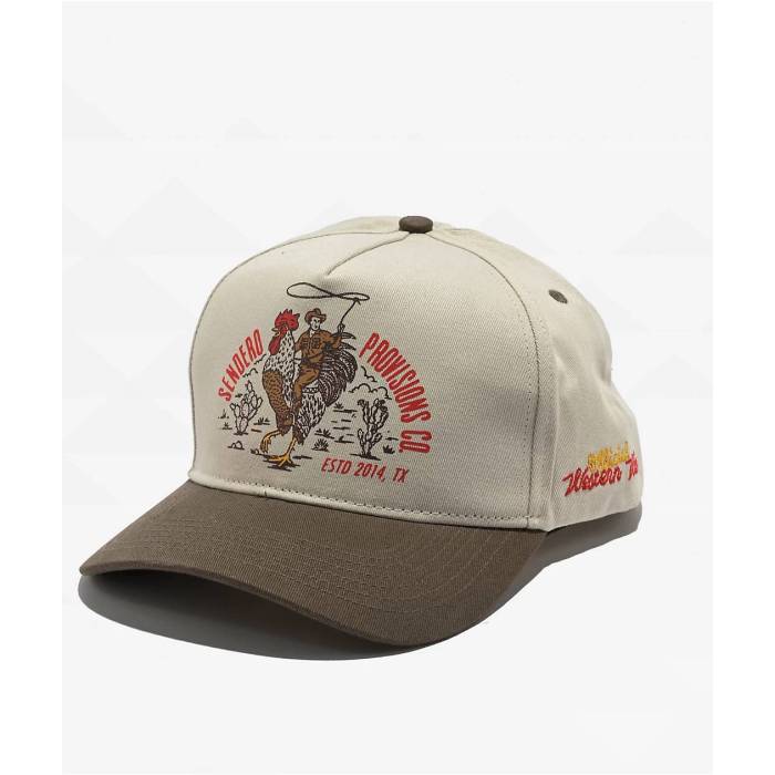 【★百貨店SALE★6/11真夜中2時迄】Sendero Provisions 【 Sendero Official Western Tan Snapback Hat Men\u0027s Natural 】 ウェスタン Snapback スナップバック 御徒面子 メンズ 自然的