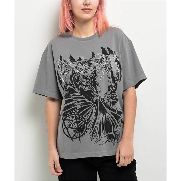 Broken Promises 【 Agony Grey T-Shirt Women\u0027s Grey 】 薄墨色 薄墨色 プルオーバー レディース 薄墨色 薄墨色