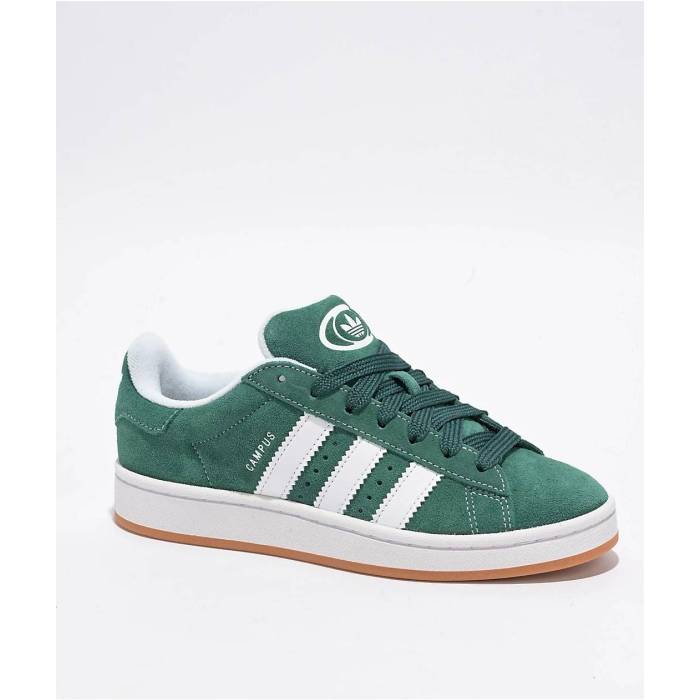 アディダス Adidas 【 Kids Campus 00S Dark Green & Cloud White Shoes Women's Green 】 キャンパス green 緑・グリーン 白色 ホワイト シューズ 運動靴 レディース green 緑・グリーン