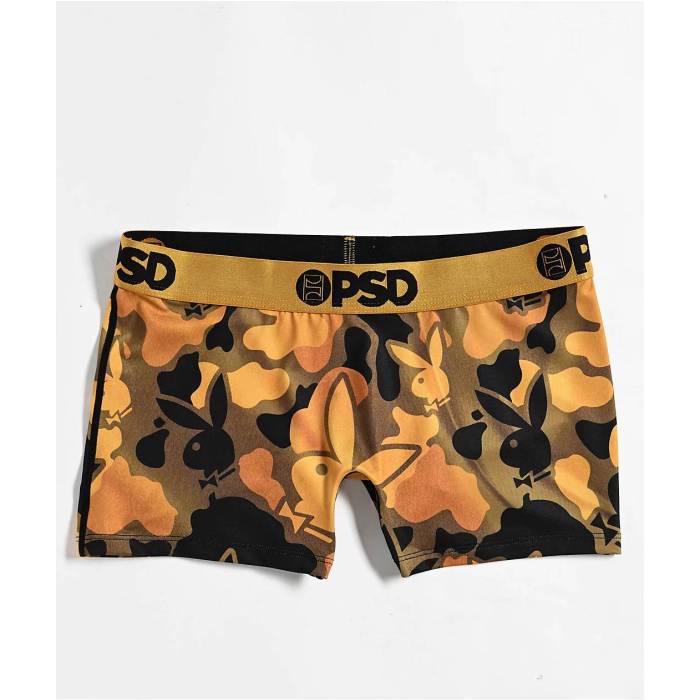 【★百貨店SALE★6/11真夜中2時迄】ピーエスディーアンダーウェア Psd Underwear 【 Psd X Playboy Silk Gold Boyshort Underwear Women\u0027s Gold 】 ゴールド アンダー御召しもの 下着類 レディース ゴールド