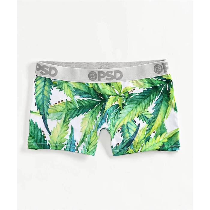 【★百貨店SALE★6/11真夜中2時迄】ピーエスディーアンダーウェア Psd Underwear 【 Psd Seed And Stems Boyshort Underwear Women\u0027s Green 】 アンダー御召しもの 下着類 レディース green 緑・緑であること