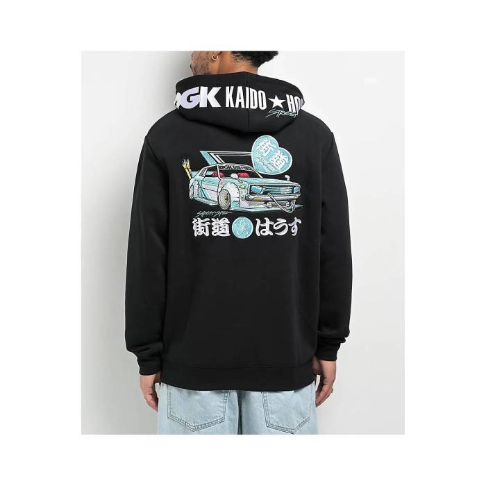 【★百貨店SALE★6/11真夜中2時迄】DGK Dgk 【 X Kaido House Zokusha Black Hoodie Men\u0027s Black 】 黒いこと 黒いこと フーディー パーカー メンズ 黒いこと 黒いこと