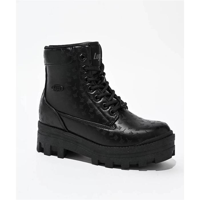ラグズ Lugz 【 X Ghost Mila Black Platform Boots Women's Black 】 黒色 ブラック ブーツ レディース 黒色 ブラック｜スニケス