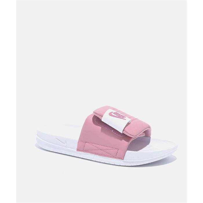 【★百貨店SALE★6/11真夜中2時迄】ナイキ Nike 【 Offcourt Adjust White \u0026 Pink Slide Sandals Women\u0027s Pink 】 白いこと 白いこと pink さくら色 Slide サンダル サンダル レディース pink さくら色
