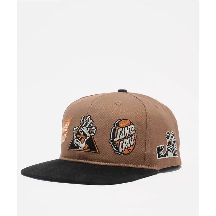 サンタクルーズ スケート Santa Cruz Skate 【 Santa Cruz Gorge Khaki Snapback Hat Men's Beige 】 カーキ Snapback スナップバック バッグ メンズ ベージュ｜スニケス