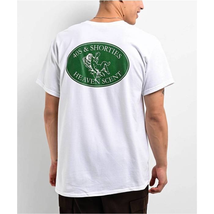 40S \u0026 Shorties 【 Heaven Scent White T-Shirt Men\u0027s White 】 白いこと 白いこと プルオーバー メンズ 白いこと 白いこと