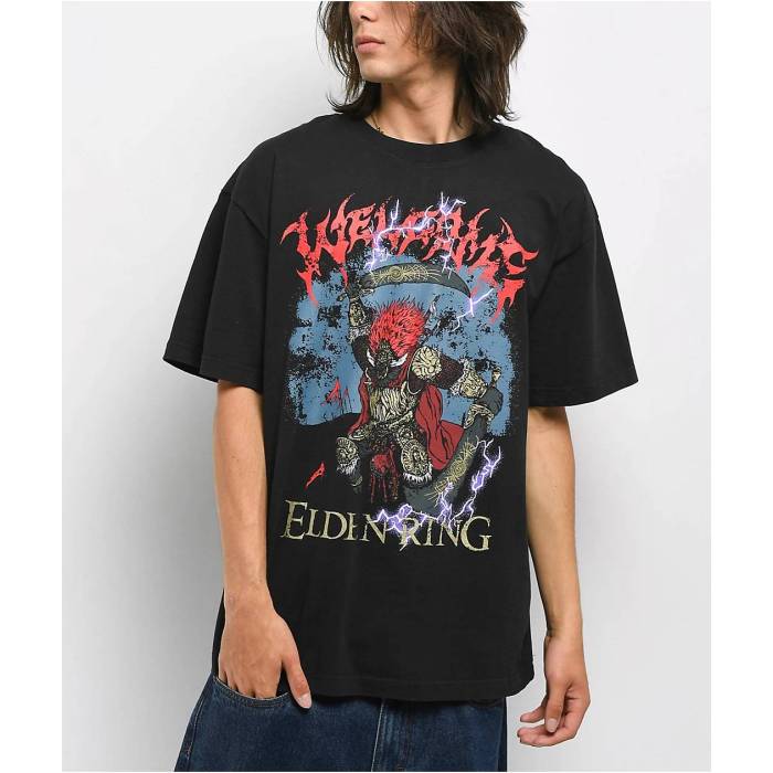 Welcome Skateboards 【 Welcome X Elden Ring Radahn Black T-Shirt Men's Black 】 黒色 ブラック Tシャツ メンズ 黒色 ブラック