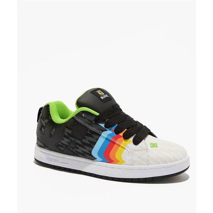 ディーシー Dc 【 X 43I Multi Court Graffik Skate Shoes Men's White 】 コート Skate スケート シューズ 運動靴 メンズ 白色 ホワイト｜スニケス