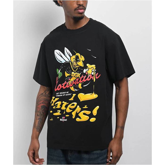 DGK Dgk 【 Get Behind Me Heavyweight Vintage Black T-Shirt Men's Black 】 vintage ビンテージ・ヴィンテージ 黒色 ブラック Tシャツ メンズ 黒色 ブラック 14,454円
