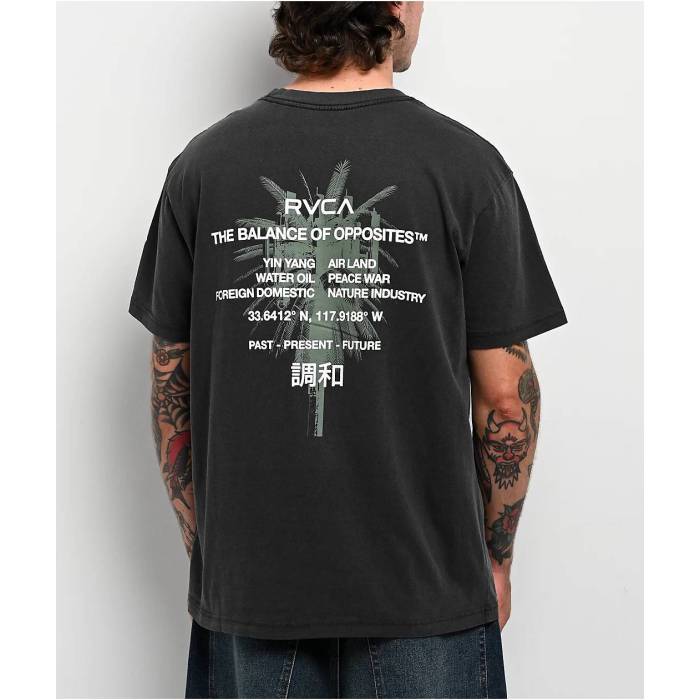 【★百貨店SALE★6/11十二時2時迄】ルーカ Rvca 【 Signal Black T-Shirt Men\u0027s Black 】 黒いこと 黒いこと プルオーバー メンズ 黒いこと 黒いこと