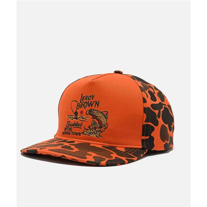 【★百貨店SALE★6/11真夜中2時迄】Sendero Provisions 【 Sendero Leroy Brown Orange Camo Snapback Hat Men\u0027s Orange 】 赤銅色 赤銅色 orange 橙・オレンジ色 合鴨柄 Snapback スナップバック 御徒面子 メンズ orange 橙・オレンジ色