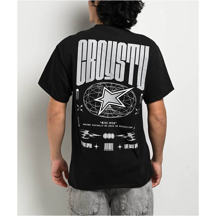 Cboystv 【 Evolution Black T-Shirt Men's Black 】 黒色 ブラック Tシャツ メンズ 黒色 ブラック