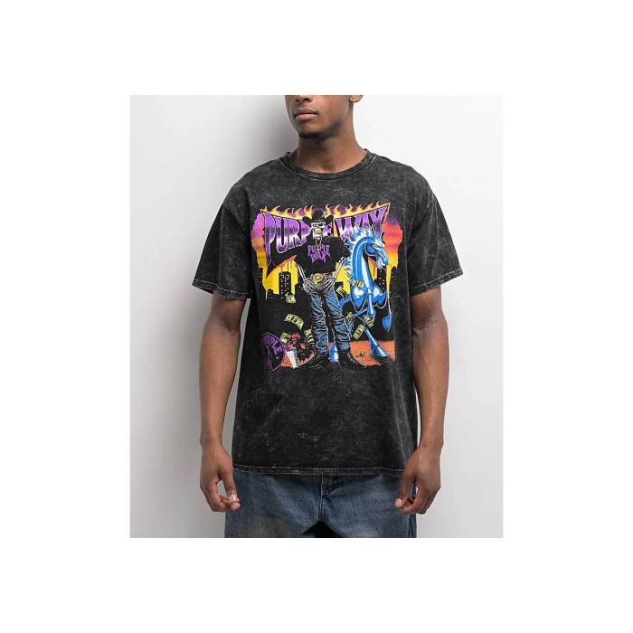 【★百貨店SALE★6/11十二時2時迄】Purple Wax 【 Purpane Cowboy Black Wash T-Shirt Men\u0027s Black 】 黒いこと 黒いこと プルオーバー メンズ 黒いこと 黒いこと