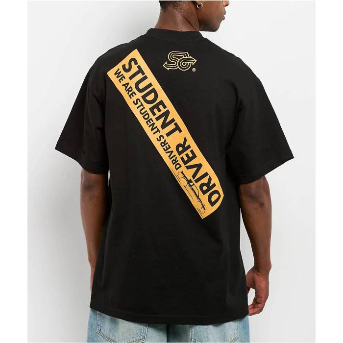 Student Driver 【 King Kuro Black T-Shirt Men\u0027s Black 】 黒いこと 黒いこと プルオーバー メンズ 黒いこと 黒いこと