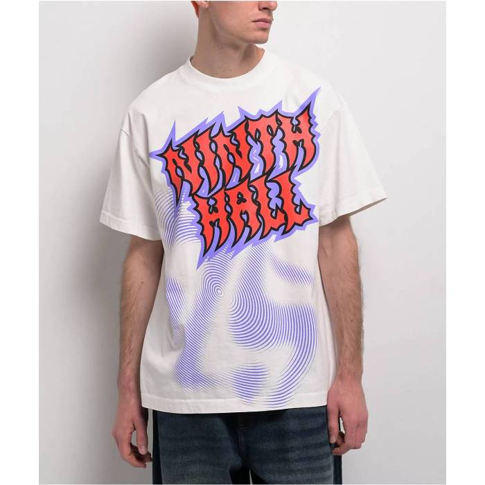 Ninth Hall 【 Speed Racer White T-Shirt Men's White 】 Speed スピード 白色 ホワイト Tシャツ メンズ 白色 ホワイト