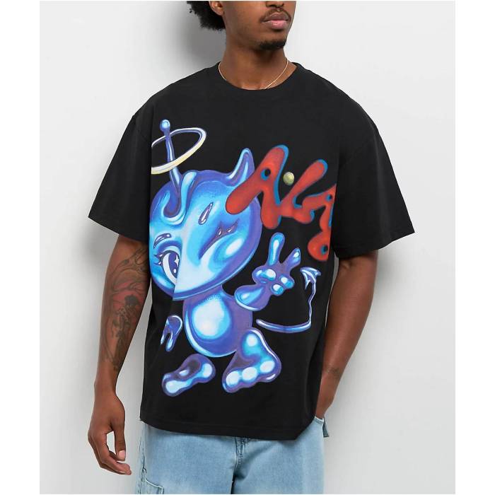 A.lab 【 Squishy Black T-Shirt Men's Black 】 黒色 ブラック Tシャツ メンズ 黒色 ブラック