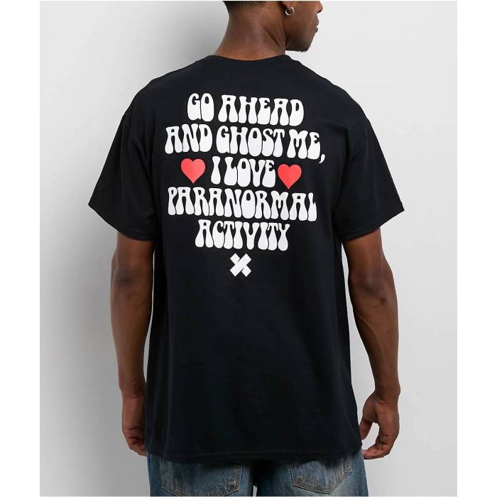 【★百貨店SALE★6/11真夜中2時迄】Xplr 【 Paranormal Black T-Shirt Men\u0027s Black 】 黒いこと 黒いこと ティーシャツ メンズ 黒いこと 黒いこと