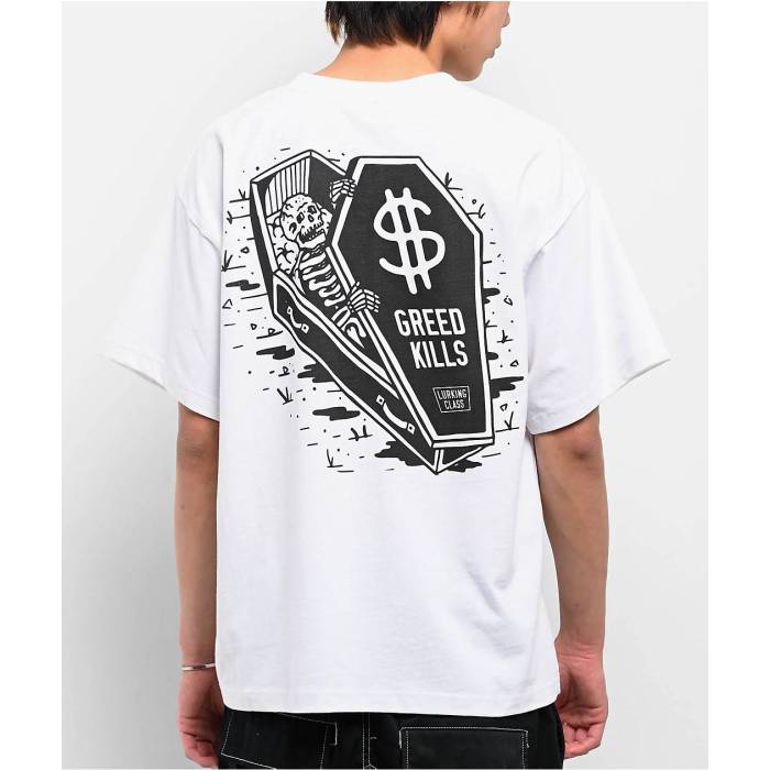 【★百貨店SALE★6/11真夜中2時迄】Lurking Class By Sketchy Tank 【 Dollars White T-Shirt Men\u0027s White 】 白いこと 白いこと ティーシャツ メンズ 白いこと 白いこと
