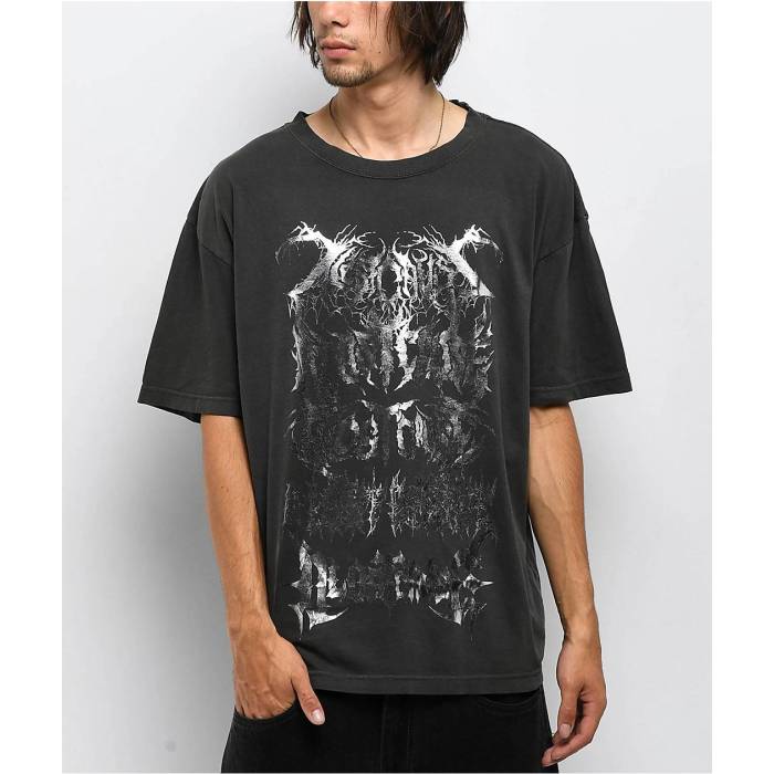 【★百貨店SALE★6/11真夜中2時迄】A Lost Cause 【 Bad Omens Vintage Black T-Shirt Men\u0027s Charcoal 】 vintage ビンテージ・ヴィンテージ 黒いこと 黒いこと ティーシャツ メンズ 暗灰色