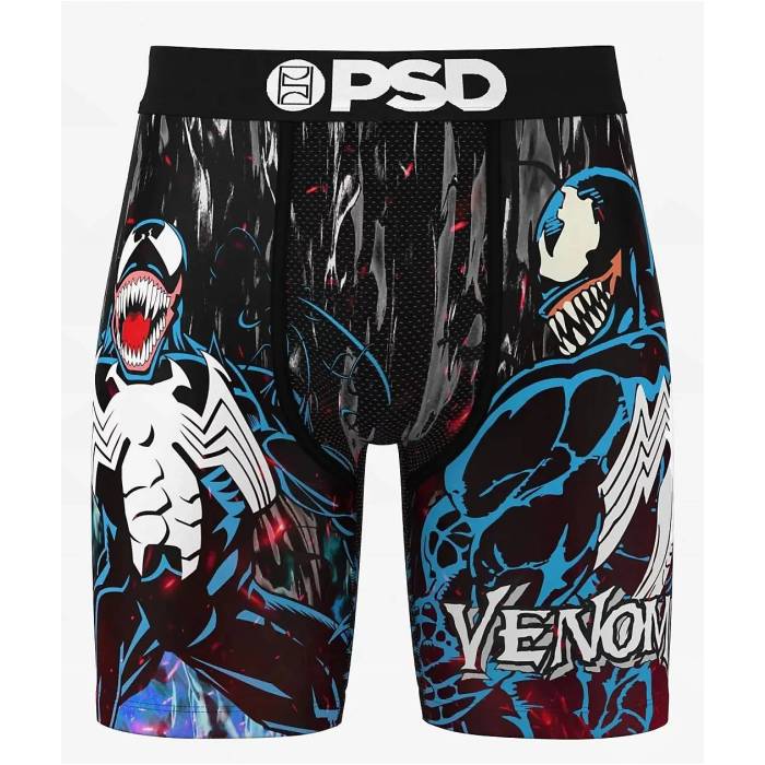ピーエスディーアンダーウェア Psd Underwear 【 Psd X Marvel Venom Boxer Briefs Men's Black 】 メンズ 黒色 ブラック｜スニケス
