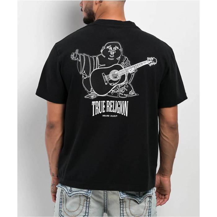 トゥルーレリジョン True Religion 【 Vintage Buddha Black T-Shirt Men's Black 】 vintage ビンテージ・ヴィンテージ 黒色 ブラック Tシャツ メンズ 黒色 ブラック｜スニケス