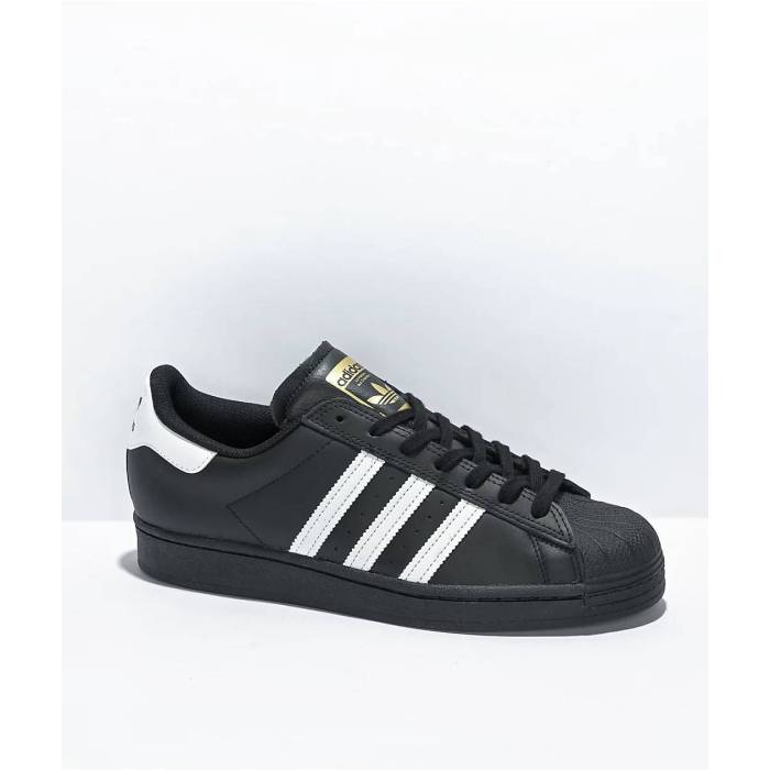 アディダス Adidas 【 Superstar Adv Black \u0026 White Skate Shoes Men\u0027s Black 】 Superstar はやりっ児 黒いこと 黒いこと 白いこと 白いこと Skate 滑る シューズ 運動すること靴 メンズ 黒いこと 黒いこと