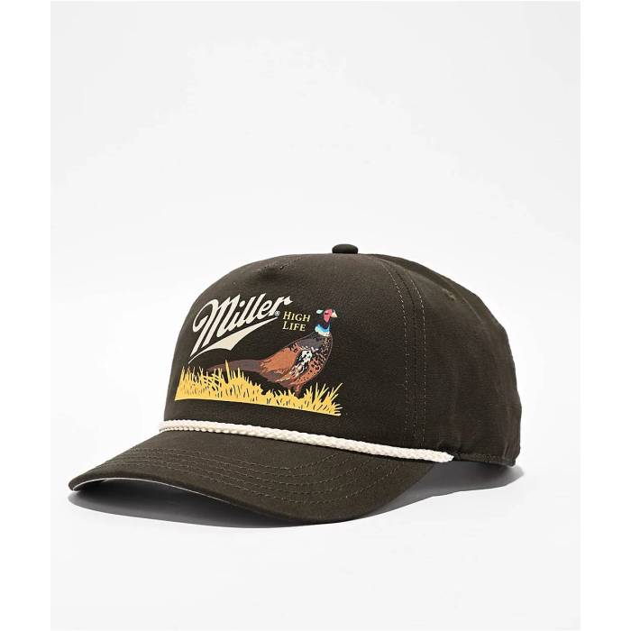 【★百貨店SALE★6/11真夜中2時迄】アメリカン針 American Needle 【 X Miller Genuine Draft Pheasant Army Green Snapback Hat Men\u0027s Green 】 正規陸軍 green 緑・緑であること Snapback スナップバック 御徒面子 メンズ green 緑・緑であること